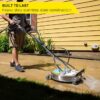 SurfaceMaxx SMX-PWA104 Walk-Behind with Water Broom 21-in up to 4500-PSI Rotating surface cleaner for Gas pressure washers
