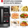 TOSHIBA ML-EM09PA(BS) Small Microwave Oven with 6 Auto Menus, Mute Function, LED Lighting Countertop Microwave Perfect for Kitchen, 0.9 Cu Ft, 10.6 Inch Removable Turntable, 900W Black Stainless Steel TOSHIBA ML-EM09PA(BS) Small Microwave Oven with 6 Auto Menus, Mute Function, LED Lighting Countertop Microwave Perfect for Kitchen, 0.9 Cu Ft, 10.6 Inch Removable Turntable, 900W Black Stainless Steel