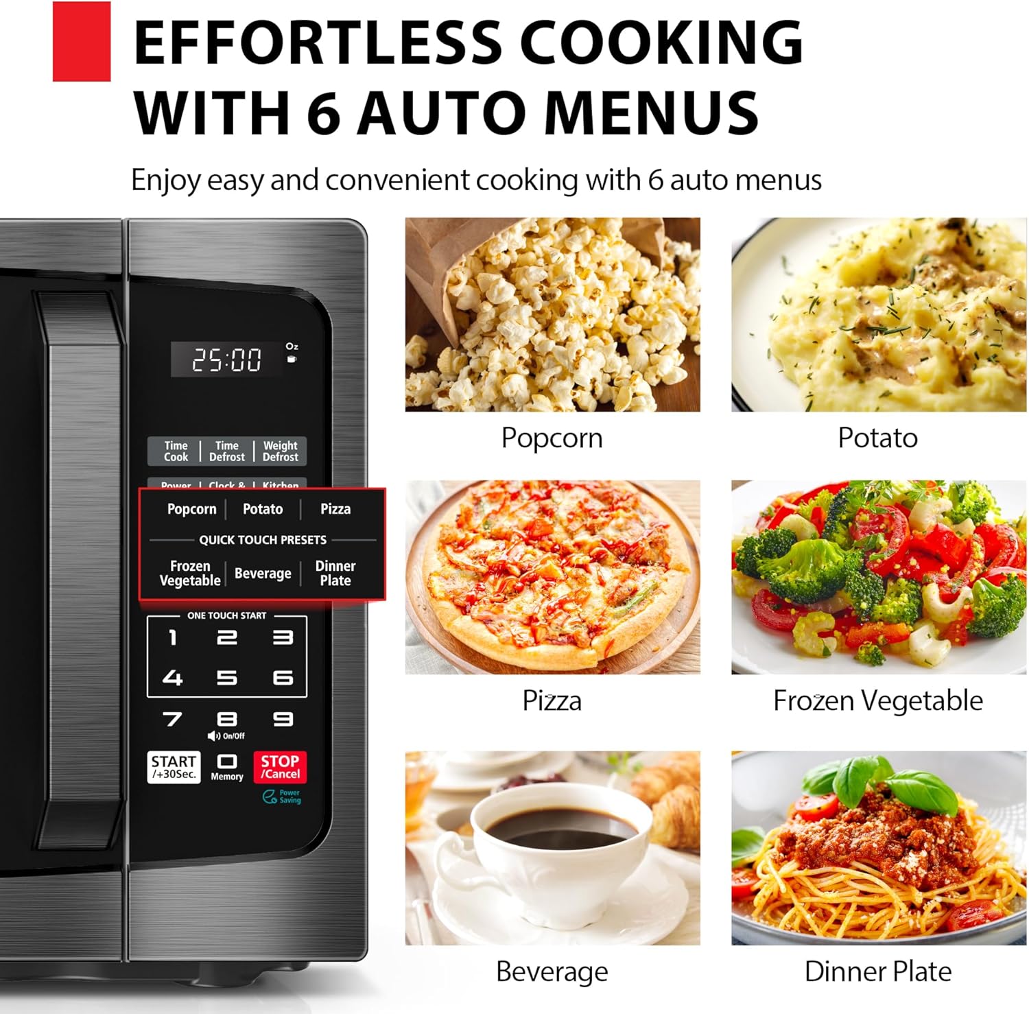 TOSHIBA ML-EM09PA(BS) Small Microwave Oven with 6 Auto Menus, Mute Function, LED Lighting Countertop Microwave Perfect for Kitchen, 0.9 Cu Ft, 10.6 Inch Removable Turntable, 900W Black Stainless Steel3 TOSHIBA ML-EM09PA(BS) Small Microwave Oven with 6 Auto Menus, Mute Function, LED Lighting Countertop Microwave Perfect for Kitchen, 0.9 Cu Ft, 10.6 Inch Removable Turntable, 900W Black Stainless Steel