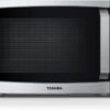 TOSHIBA ML-EM45PIT(BS) Countertop Microwave Oven with Inverter Technology, Kitchen Essentials, Smart Sensor, Auto Defrost, 1.6 Cu.ft, 13.6