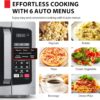 TOSHIBA ML-EM45PIT(BS) Countertop Microwave Oven with Inverter Technology, Kitchen Essentials, Smart Sensor, Auto Defrost, 1.6 Cu.ft, 13.6" Removable Turntable, 33lb.&1250W, Black Stainless Steel TOSHIBA ML-EM45PIT(BS) Countertop Microwave Oven with Inverter Technology, Kitchen Essentials, Smart Sensor, Auto Defrost, 1.6 Cu.ft, 13.6" Removable Turntable, 33lb.&1250W, Black Stainless Steel