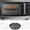 Toshiba Air Fryer Combo 4-in-1 Countertop Microwave Oven, Smart Sensor, Convection, Mute Function, Position Memory 13.6