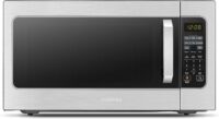 Toshiba ML-EM62P(SS) Large Countertop Microwave with Smart Sensor, 6 Menus, Auto Defrost, ECO Mode, Mute Option & 16.5" Position Memory Turntable, 2.2 Cu Ft, 1200W, Stainless Steel