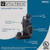 Utilitech 148010 1/3-HP 115 -Volt 40-Gallon Aluminum Submersible sump pump
