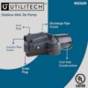 Utilitech 148012 1/2-HP 115 and 230 -Volt 11-Gallon Cast iron Shallow well jet pump