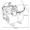 Utilitech 148013 1/2-HP 115 and 230 -Volt 11-Gallon Cast iron Shallow well jet pump