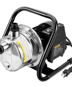 VEVOR 1-1/2-HP 115 -Volt 20-Gallon Stainless steel Shallow well jet pump (SDKQ23GPM110VCW84V1)