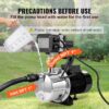 VEVOR 1-1/2-HP 115 -Volt 20-Gallon Stainless steel Shallow well jet pump (ZNKQ23GPM110VA5W2V1)