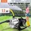 VEVOR 1-HP 115 -Volt 16.3-Gallon Stainless steel Shallow well jet pump (SDK164GPM110V9QQVV1)