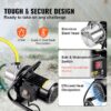 VEVOR 1-HP 115 -Volt 16.3-Gallon Stainless steel Shallow well jet pump (SDK164GPM110V9QQVV1)