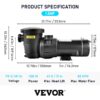 VEVOR 1.5 -HP Pool Pump (DSYCBMC112HP8LFRCV1)