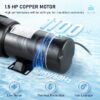 VEVOR 1.5 -HP Pool Pump (DSYCBMC112HP8LFRCV1)