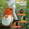 VEVOR 15-Gallon 12-volt Battery Operated Plastic Push Sprayer with Adjustable Spray Pattern