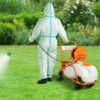 VEVOR 15-Gallon 12-volt Battery Operated Plastic Push Sprayer with Adjustable Spray Pattern