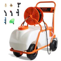 VEVOR 15-Gallon 12-volt Battery Operated Plastic Push Sprayer with Adjustable Spray Pattern