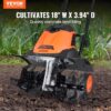 VEVOR 18-in Front -Tine Forward-rotating Tiller