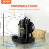 VEVOR 3/4-HP 120 -Volt 98-Gallon Cast iron Submersible sump pump (WSBZ075HP110VIOA1V1)