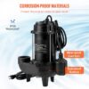 VEVOR 3/4-HP 120 -Volt 98-Gallon Cast iron Submersible sump pump (WSBZ075HP110VIOA1V1)