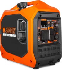 WEN 4500-Watt Inverter Generator, RV-Ready, Quiet, Portable, and Lightweight with Fuel Shut Off and CO Watchdog (56432iX), Fuel Type Gasoline