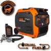 WEN 6800-Watt Dual Fuel RV-Ready Electric Start Portable Inverter Generator with Fuel Shut Off and CO Watchdog for Electric Vehicle Backup (DF680iX)