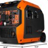 WEN 6800-Watt Dual Fuel RV-Ready Electric Start Portable Inverter Generator with Fuel Shut Off and CO Watchdog for Electric Vehicle Backup (DF680iX)