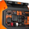 WEN 6800-Watt Dual Fuel RV-Ready Electric Start Portable Inverter Generator with Fuel Shut Off and CO Watchdog for Electric Vehicle Backup (DF680iX)