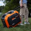 WEN 6800-Watt Dual Fuel RV-Ready Electric Start Portable Inverter Generator with Fuel Shut Off and CO Watchdog for Electric Vehicle Backup (DF680iX)