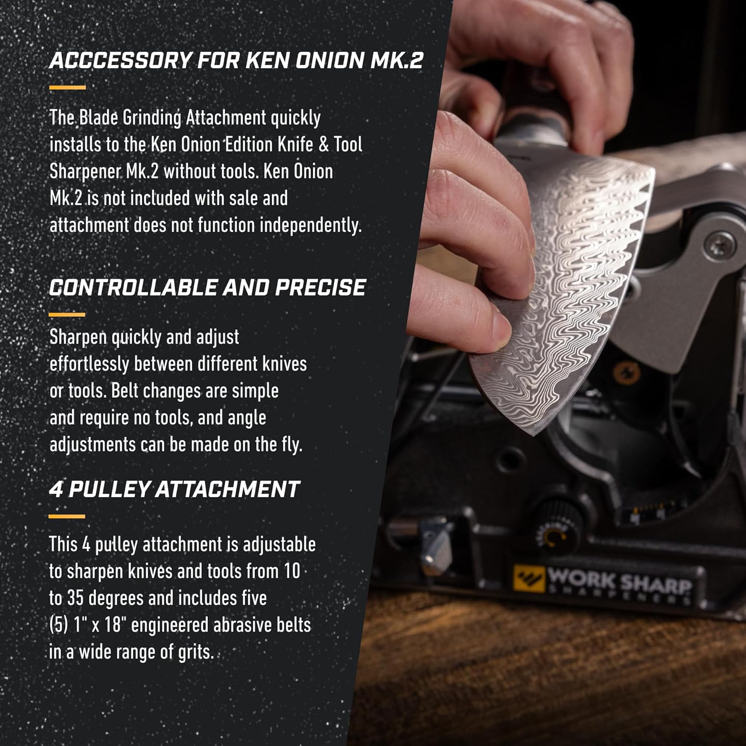 Work Sharp Blade Grinder Attachment for Ken Onion MK.2 Edition Knife and Tool Sharpener5 Work Sharp Blade Grinder Attachment for Ken Onion MK.2 Edition Knife and Tool Sharpener