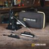 Work Sharp Precision Adjust Elite & Guided Field Knife Sharpener Kit - Professional Sharpening System for Kitchen, Pocket & Outdoor Knives - Complete 2-Piece Bundle Set