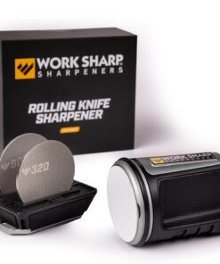 Work Sharp Rolling Knife Sharpener- 4 Sharpening Angles - For All Kitchen Knife Sets