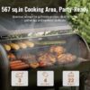 Z GRILLS ZPG-550B 567-Sq. in Black Pellet Grill