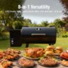 Z GRILLS ZPG-550B 567-Sq. in Black Pellet Grill