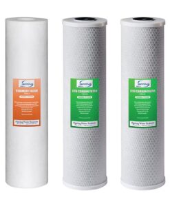 iSpring F3WGB32B 3-Stage Whole House Water Filter Replacement Whole House 6-Months Replacement Filter 3 -Pack