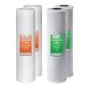 iSpring F4WGB22B Big Blue Whole House Water Filter Pack Whole House 6-Months Replacement Filter 4 -Pack