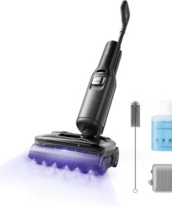 roborock F25 Ultra Steam Wet Dry Vacuum Cleaner, 356°F Steam Mop & 187°F Hot Water Cordless Vacuum Mop All in One, Floor Washer with Blue Light, 194°F Self-Cleaning, 180° Lay-Flat, AI Assitant Wheels
