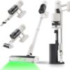 roborock H60 Hub Cordless Stick Vacuum Cleaner with Auto-Empty Dock, 115AW Suction for Carpets and Hard Floors, Vacuum Cleaners with 60-Min Runtime, Anti-Tangle Brush, 140° Green LED Dust Detection