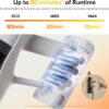 roborock H60 Pro Cordless Stick Vacuum Cleaner, 170AW Suction Power, 80-Min Runtime, 90° Bendable Tube, Dust-Detecting LED, Anti-Tangle Vacuum Cleaner for Home, Carpets, Hard Floors & Pet Hair