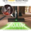 roborock H60 Ultra Cordless Stick Vacuum Cleaners, Upgraded 210AW Suction Stick Vacuum with 90-Min Runtime, 90° Bendable Tube, LED Dust Detection, Vacuum Cleaner for Carpets, Hard Floors & Pet Hair