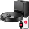 roborock Q10 S5+ Robot Vacuum and Mop, 10,000Pa Suction, Upgraded from Q8 max+, 70 Days Self-Emptying, Obstacle Avoidance, Sonic Mopping, Dual Anti-Tangle Design, Auto Mop Lifting, Black