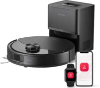 roborock Q10 S5+ Robot Vacuum and Mop, 10,000Pa Suction, Upgraded from Q8 max+, 70 Days Self-Emptying, Obstacle Avoidance, Sonic Mopping, Dual Anti-Tangle Design, Auto Mop Lifting, Black