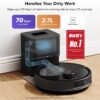 roborock Q10 S5+ Robot Vacuum and Mop, 10,000Pa Suction, Upgraded from Q8 max+, 70 Days Self-Emptying, Obstacle Avoidance, Sonic Mopping, Dual Anti-Tangle Design, Auto Mop Lifting, Black