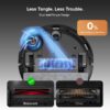 roborock Q10 S5+ Robot Vacuum and Mop, 10,000Pa Suction, Upgraded from Q8 max+, 70 Days Self-Emptying, Obstacle Avoidance, Sonic Mopping, Dual Anti-Tangle Design, Auto Mop Lifting, Black