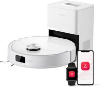 roborock Q10 S5+ Robot Vacuum and Mop, 10,000Pa Suction, Upgraded from Q8 max+, 70 Days Self-Emptying, Obstacle Avoidance, Sonic Mopping, Dual Anti-Tangle Design, Auto Mop Lifting, Ideal for Pet Hair