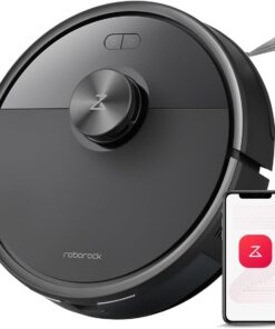 roborock Q7 M5 Robot Vacuum and Mop Combo, 10,000Pa HyperForce Suction, Robotic Vacuum Cleaner, Dual Anti-Tangle System, APP-Controlled Mopping, LiDAR Navigation, for Pet Hair and Carpet, Black