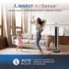 Lasko 40" Quiet Oscillating Tower Fan with Remote Control, DC Motor and 12 Speeds for Whole Room Bedroom Cooling, Black, TDC401 Lasko 40" Quiet Oscillating Tower Fan with Remote Control, DC Motor and 12 Speeds for Whole Room Bedroom Cooling, Black, TDC401
