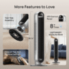 DREO 36" Smart Tower Fans for Home, 28Ft/s Velocity, 20dB Quiet Bedroom Fan, 90° Oscillating Fan, LED Display, 4 Modes, 8 Speeds, 8H Timer, Works with WiFi Control 2026 upgraded