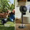 Shark FlexBreeze Cordless Fan, 24-Hr Battery, Pedestal & Tabletop, Indoor & Outdoor, 5 Speeds, FA200