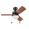 Better Homes & Gardens 30" Finney Modern Bronze Indoor Ceiling Fan with Light, Pull Chains & Reverse Airflow