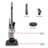 BISSELL PowerForce Compact, Bagless, Upright Vacuum, Lightweight, Powerful Suction, High Reach Wand, Hard Floor and Carpet, 4362, Gray & Black