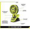 Ryobi USB Lithium Clamp Fan Kit w/ 2.0 Ah USB-C Lithium Battery, Charging Cable Ryobi USB Lithium Clamp Fan Kit w/ 2.0 Ah USB-C Lithium Battery, Charging Cable